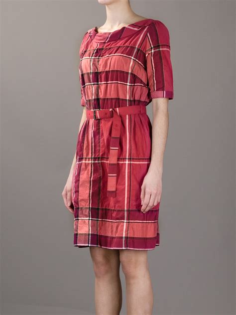 burberry plaid dress womens|burberry brit sleeveless print dress.